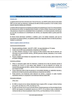 Principales hallazgos globales y datos sobre los patrones del delito para Ecuador